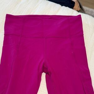 Athleta Fuchsia Leggings, size medium